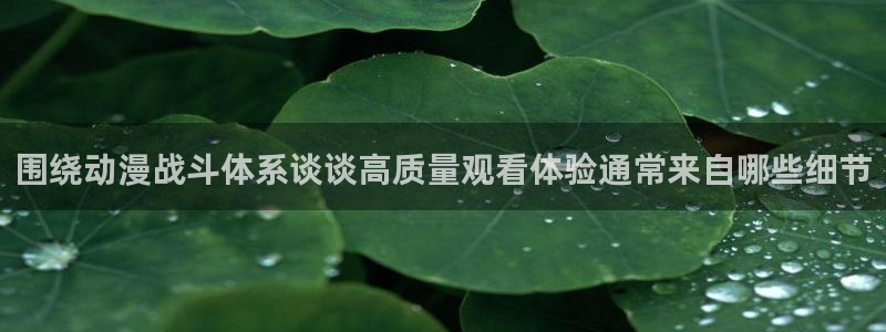 汗汗漫画有什么推荐:围绕动漫战斗体系谈谈高质量观看体验通常来自哪些细节配图