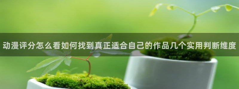 汗汗漫画免费:动漫评分怎么看如何找到真正适合自己的作品几个实用判断维度配图