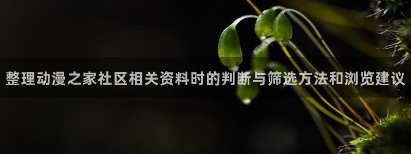 汗汗漫画怎么看:整理动漫之家社区相关资料时的判断与筛选方法和浏览建议配图